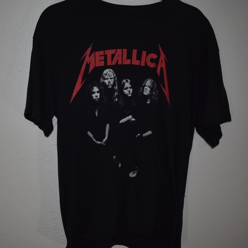 1980s Metalica tour T shirt. Single stitch